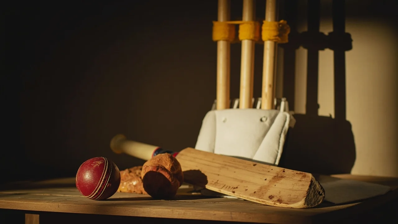 Cricket equipment flatlay used as the fantasy-tips page editorial cover